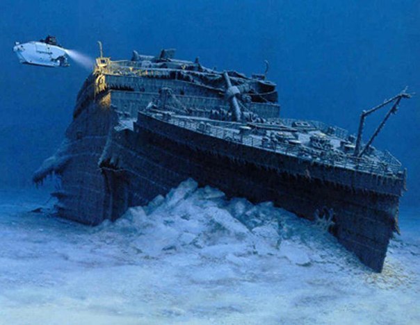 Один из редких подводных снимков Титаника
