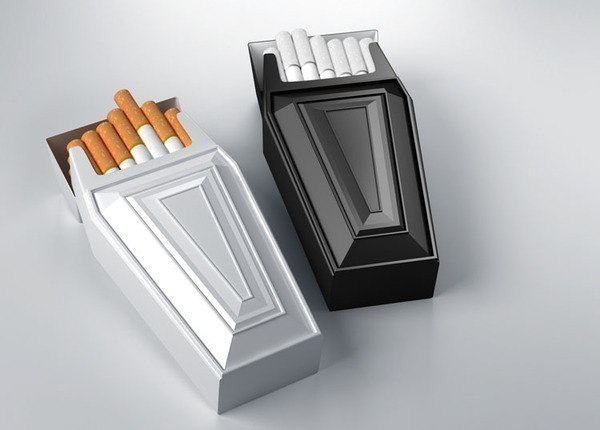 Оригинальный дизайн сигаретной пачки от агентства Reynolds and Reyner. "Чтобы курить было приятней!"