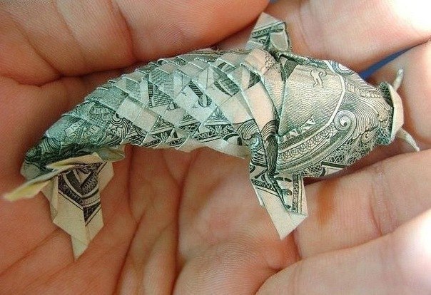 Это денежная рыбка.Она принесёт много денег каждому, кто добавит её на свою страничку :)