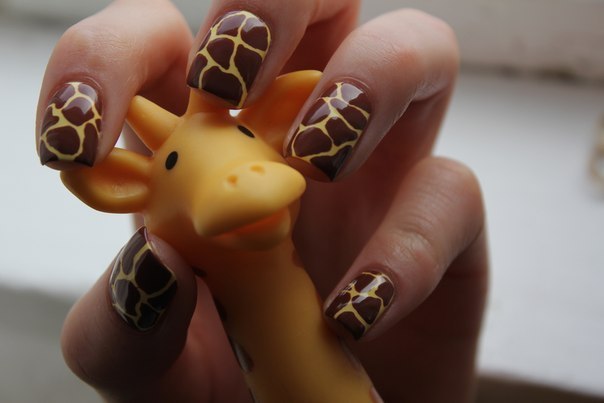 Нравится?! дизайн ногтей "Жираф".