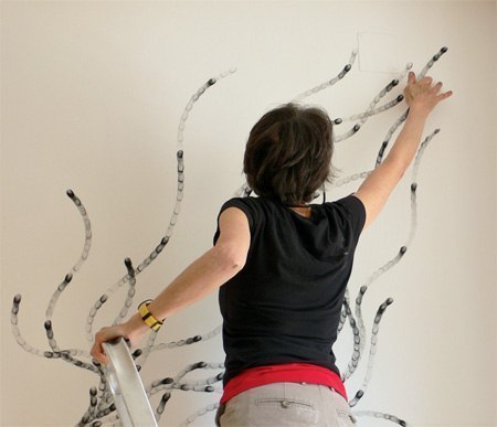 Декор стен: рисование пальцами
